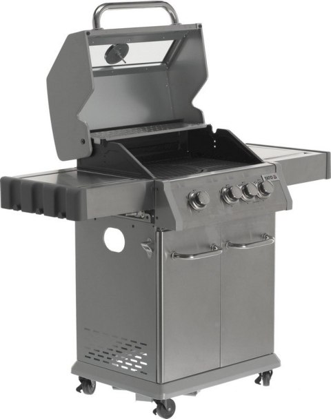 GRILL GAZOWY 3+1 STAL NIERDZEWNA 11.5KW, SZYBA