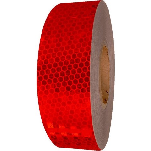 TAŚMA ODBLASKOWA CZERWONA PLASTER 50MM/5M