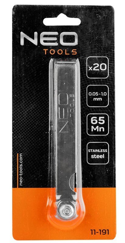 SZCZELINOMIERZ 20-LISTKÓW 0.05-1.0MM