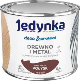 JEDYNKA DECO&PROTECT DREWNO I METAL SATYNA MAHOŃ 0,2L