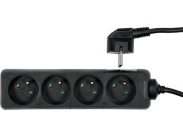 PRZEDŁUŻACZ 4G Z/U 5M CZARNY