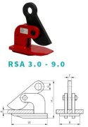 UCHWYT DO PODNOSZENIA BLACH W POZIOMIE RSA 3.0T
