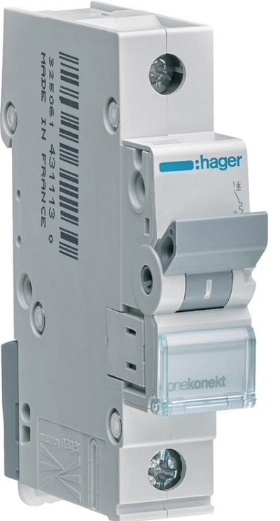 WYŁĄCZNIK NADPRĄDOWY 6KA 1-POLOWY B 25A