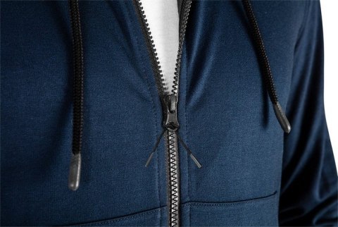 BLUZA ROZPINANA Z KAPTUREM COMFORT GRANATOWA ROZMIAR XXL