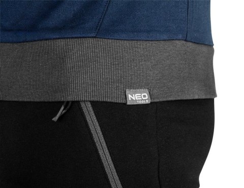 BLUZA ROZPINANA Z KAPTUREM COMFORT GRANATOWA ROZMIAR XXL