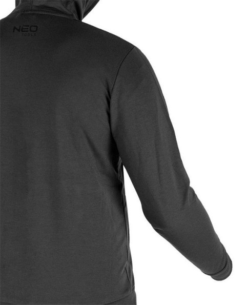 BLUZA ROZPINANA Z KAPTUREM COMFORT SZARA ROZMIAR M