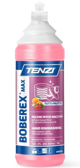 PŁYN DO RĘCZNEGO MYCIA NACZYŃ BOBEREX MAX TUTTI FRUTTI 1L