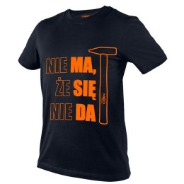T-SHIRT Z NADRUKIEM MA SIĘ DA ROZMIAR L