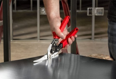 NOŻYCE DO CIĘCIA BLACHY DŁUGIE - ODGIĘTE LEWE