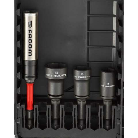 ZESTAW KOŃCÓWEK UDAROWYCH I AKCESORIÓW 1/4'' 30EL