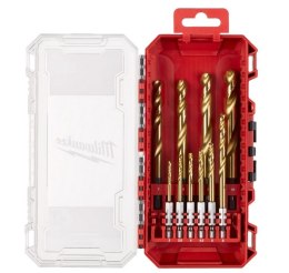 ZESTAW WIERTEŁ DO METALU HSS-G TIN RED HEX 3-10MM 10SZ