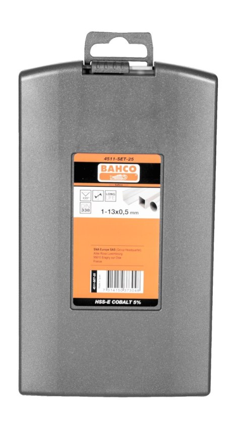 ZESTAW WIERTEŁ KOBALTOWYCH HSS-E 1-13MM DO METALU 25 SZT.