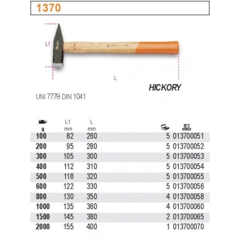MŁOTEK ŚLUSARSKI 1000G