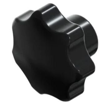 UCHWYT BAKELITOWY CZARNY M12*80MM DIN6336K