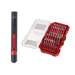 ZESTAW BITÓW UDAROWYCH SHOCKWAVE 38 EL. + LATARKA