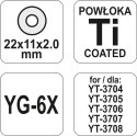 KÓŁKO TNĄCE WYMIENNE 22*11*2MM