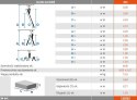 DRABINA ALUMINIOWA PRZEG. TELESKOPOWA STABILO 4X4 SZCZEBLE