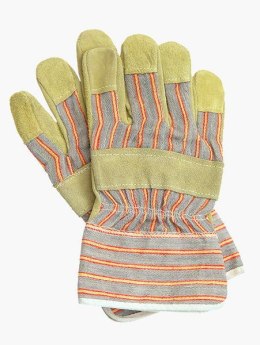 RĘKAWICE WZMACNIANE SKÓRĄ BYDLĘCĄ + DWOINA 220, RS RDZ