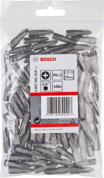 GROT, BIT, KOŃCÓWKA PH2 EH 100PC