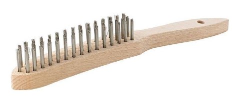 SZCZOTKA DRUCIANA A120 DRUT KWASOODPORNY 4-RZĘDOWA