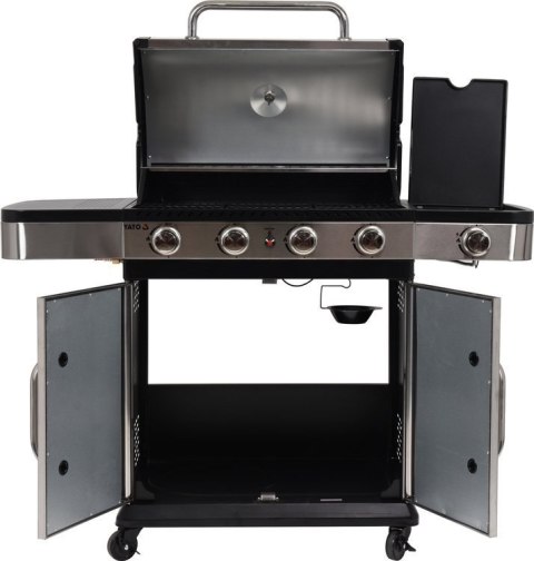 GRILL GAZOWY 4+1 STAL NIERDZEWNA 14,5KW
