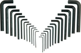 KLUCZE IMBUSOWE METRYCZNO-CALOWE KOMPLET 25 SZTUK 1 - 10MM