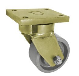 KOŁO ŻELIWNE 100MM OBUDOWA SKRĘTNA SPAWANA 12Z