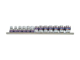 KOMPLET NASADEK 3/8 6-KĄTNE 13 SZTUK 7-19MM BLISTER