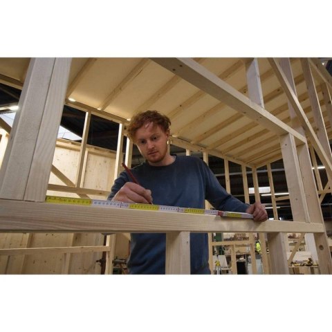 MIARA DREWNIANA SKŁADANA OKUTA 2M