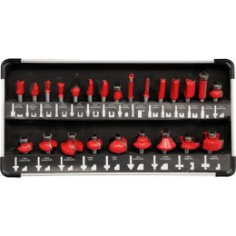 ZESTAW FREZÓW DO DREWNA 25 CZĘŚCI