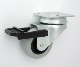 KOŁO MEBLOWE TWORZYWO+GUMA 50MM OBUDOWA SKRĘTNA+HAM M52TH