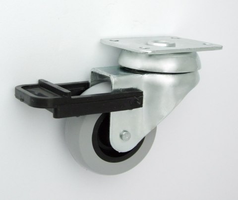 KOŁO MEBLOWE TWORZYWO+GUMA 50MM OBUDOWA SKRĘTNA+HAM M52TH