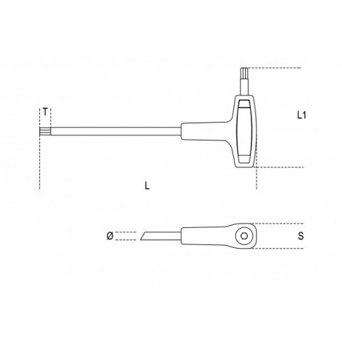 KLUCZ TRZPIENIOWY KĄTOWY 3.0MM