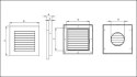 KRATKA WENTYLACYJNA IMPERIO Z ŻALUZJĄ MECHANICZNĄ 125MM