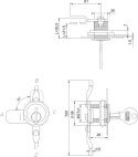 ZAMEK KASETOWY NIKLOWANY ZKT 31 A-1