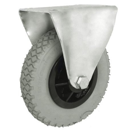 KOŁO PNEUMATYCZNE METAL-GUMA 200MM OBUD. STAŁA SZARE 2003MS