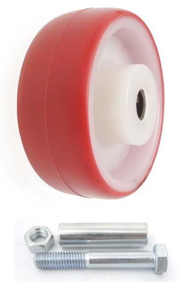 KOŁO TWORZYWO+POLIURETAN 80MM BEZ OBUDOWY 2BC