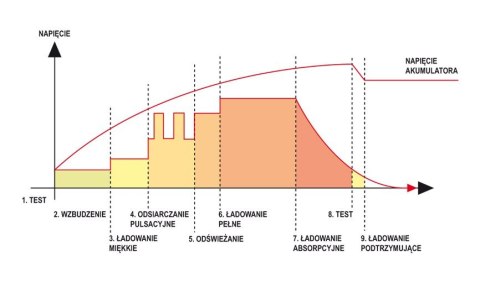 PROSTOWNIK ELEKTRONICZNY 12V 15A 6-200A