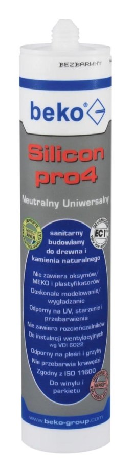 SILICON UNIVERSALNY 310ML BEZBARWNY PRO4