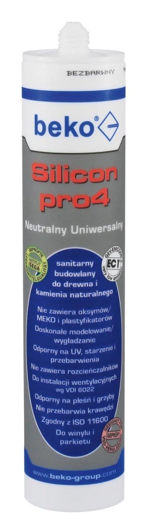 SILICON UNIVERSALNY 310ML BEZBARWNY PRO4