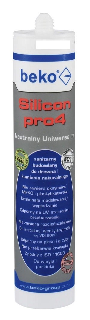 SILICON UNIVERSALNY 310ML BIAŁY PRO4