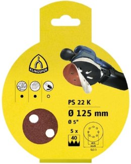 KRĄŻEK PRZYCZEPNY 125MM PS22K GLS5 GR.40 KPL.5SZT 241614