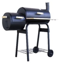GRILL WĘGLOWY NA KÓŁKACH Z FUNKCJĄ WĘDZENIA
