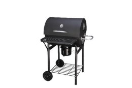 GRILL WĘGLOWY NA KÓŁKACH Z MISĄ W KSZTAŁCIE WALCA