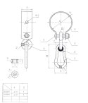 HAK DO HUŚTAWKI Z OBEJMĄ I KARABIŃCZYKIEM 2*100MM