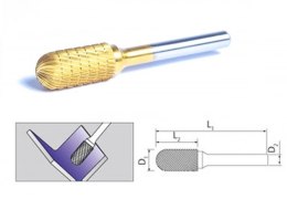 FREZ PALCOWY 6MM C1020/CBT ZŁOTY