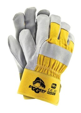 RĘKAWICE WZMACNIANE SKÓRA BYDLĘCĄ DIGGERY