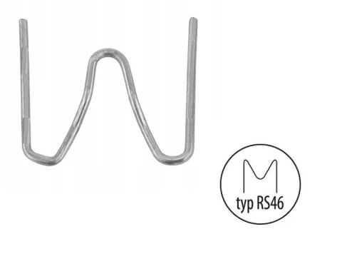 ZSZYWKI M 0.6MM RS46 DO NAROŻNIKÓW ZEWNĘTRZNYCH 100 SZT.