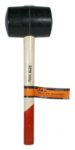 MŁOTEK GUMOWY DREWNIANA RĄCZKA 340G