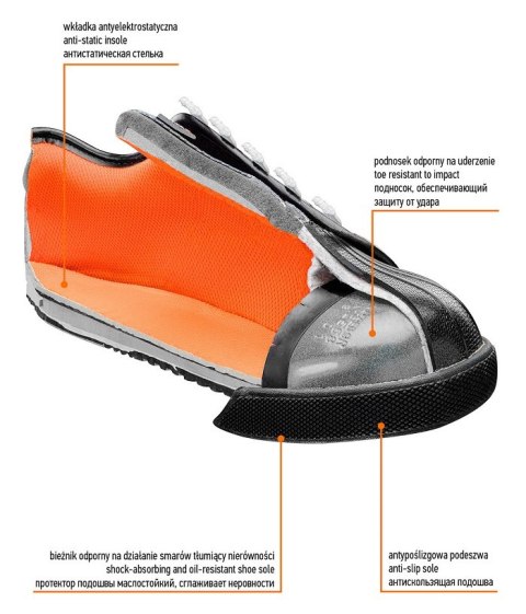 PÓŁBUT ROBOCZY SB, STALOWY PODNOSEK, R41